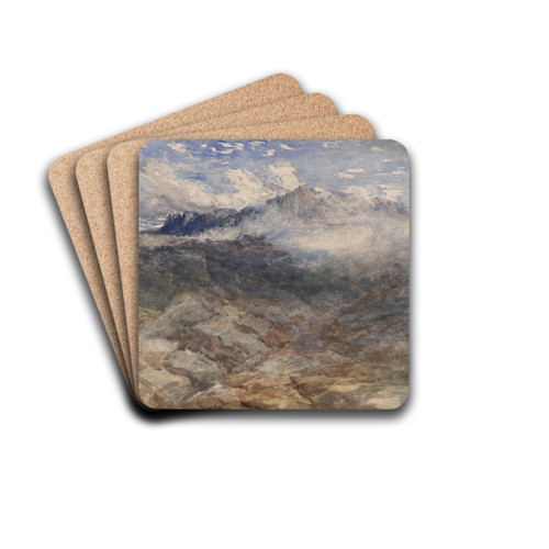 Mountain Heights, Cader Idris by David Cox Drink Coasters - set of 4