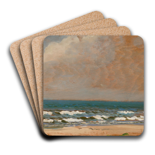 Seascape from Poga by Leon Wyczkowski Art Drink Coaster set