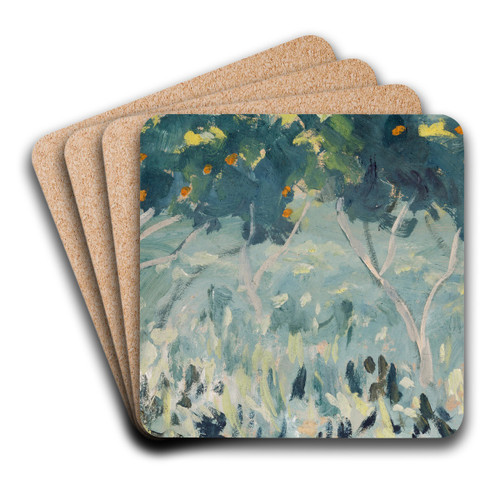 Orange Trees by Ernst Schiess Art Drink Coaster set