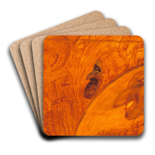Harvestors by B. Jesus Newton Art Drink Coaster set
