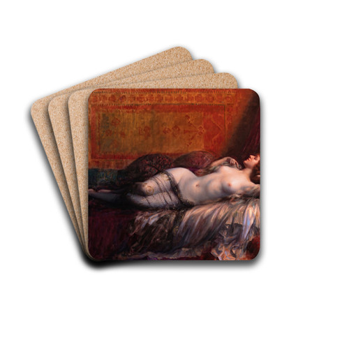 Odalisque by Delphin Enjolras Drink Coasters - set of 4