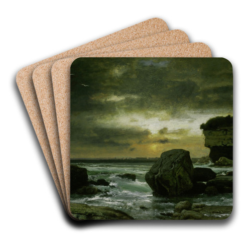 A Marine by George Inness Art Drink Coaster set