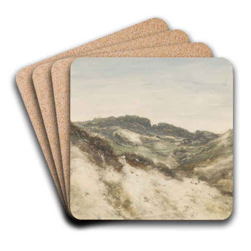 Duinlandschap bij Zorgvliet by Johannes Gijsbert Vogel Art Drink Coaster set Duinlandschap bij Zorgvliet by Johannes Gijsbert Vogel Art Drink Coaster set
