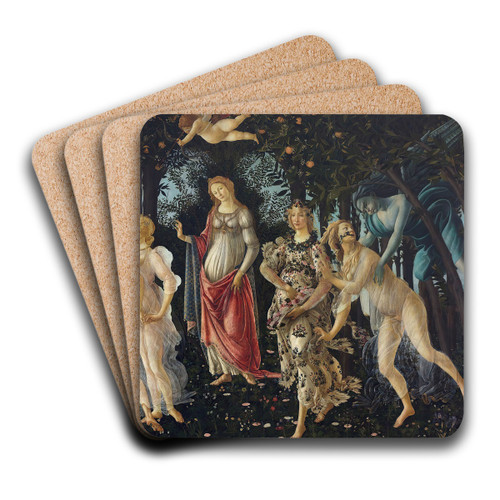 Spring by Sandro Botticelli Art Drink Coaster set