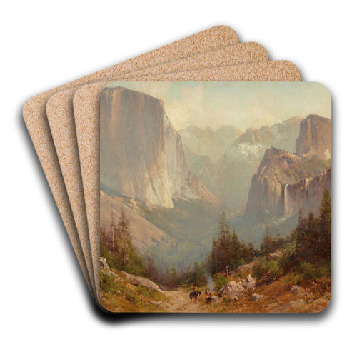 Yosemite by Thomas Hill Art Drink Coaster set