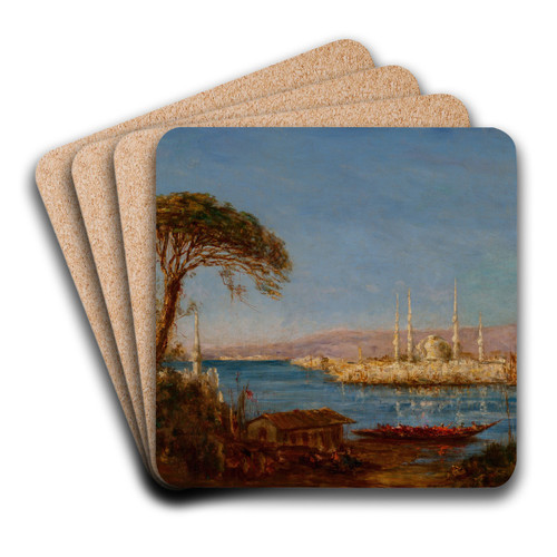 Constantinople by Flix Ziem Art Drink Coaster set