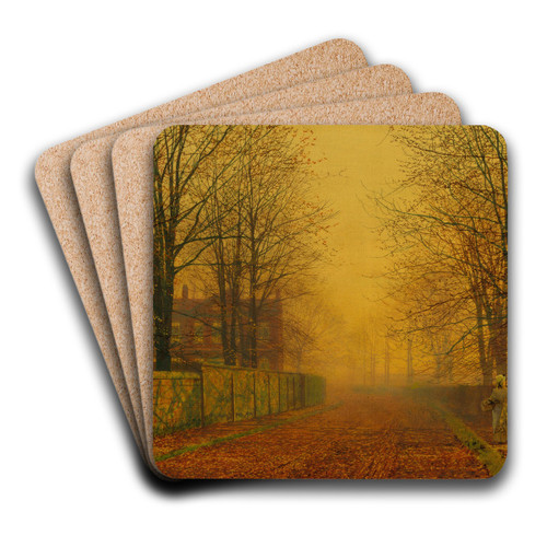 Evening Glow by John Atkinson Grimshaw Art Drink Coaster set