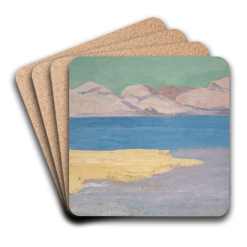 Meeresarm und ferner Bergzug by Ernst Schiess Art Drink Coaster set