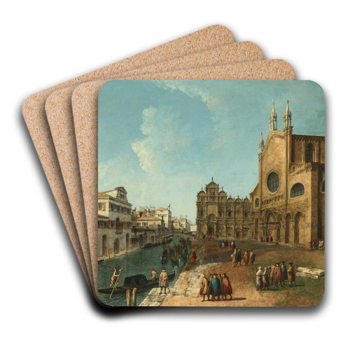 Campo San Giovanni e Paolo, Venice by Michele Marieschi Art Drink Coaster set