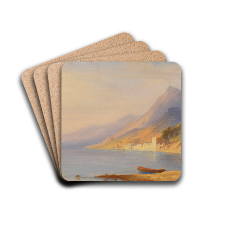 Sdliche Kstenlandschaft by Carl Morgenstern Drink Coasters - set of 4