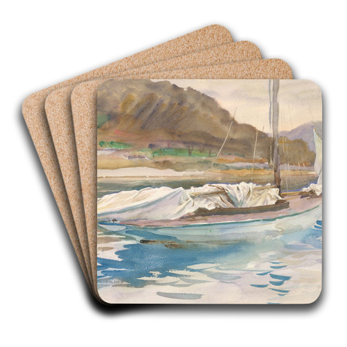 Idle Sails by John Singer Sargent Art Drink Coaster set