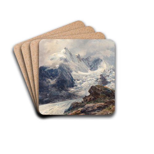The Grossglockner by Edward Theodore Compton Drink Coasters - set of 4