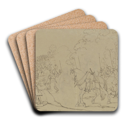 Battle procession by Franz Pforr Art Drink Coaster set