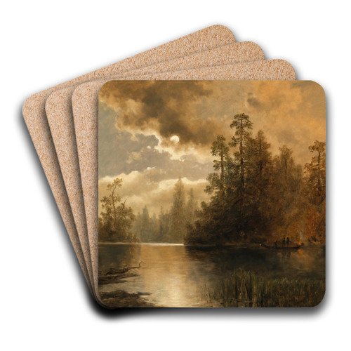 Fischernachen am See by Josef Thoma Art Drink Coaster set