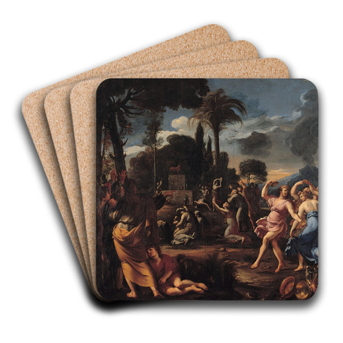 Adoration of the Golden Calf by Franois Perrier Art Drink Coaster set
