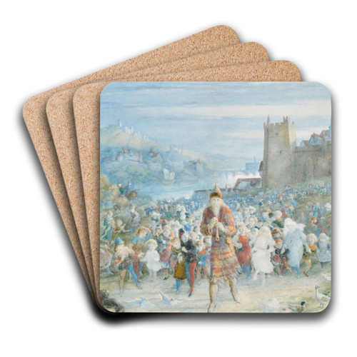 The Pied Piper of Hamelin by Richard Doyle Art Drink Coaster set The Pied Piper of Hamelin by Richard Doyle Art Drink Coaster set
