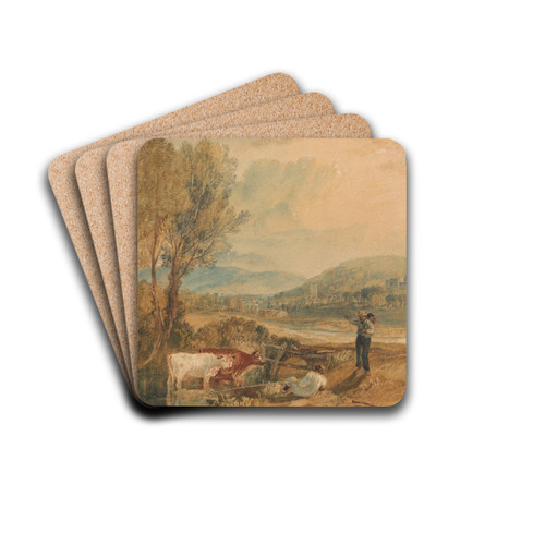 Lulworth Castle, Dorset by Joseph Mallord William Turner Drink Coasters - set of 4