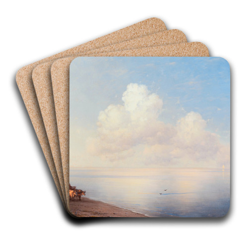Ruhige See by Ivan Konstantinovich Aivazovsky Art Drink Coaster set Ruhige See by Ivan Konstantinovich Aivazovsky Art Drink Coaster set
