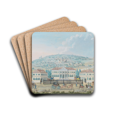 Schloss Zichy by Balthasar Wigand Drink Coasters - set of 4