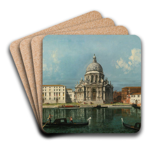 Santa Maria Della Salute, Venice, As Seen From The Grand Canal by Michele Marieschi Art Drink Coaster set