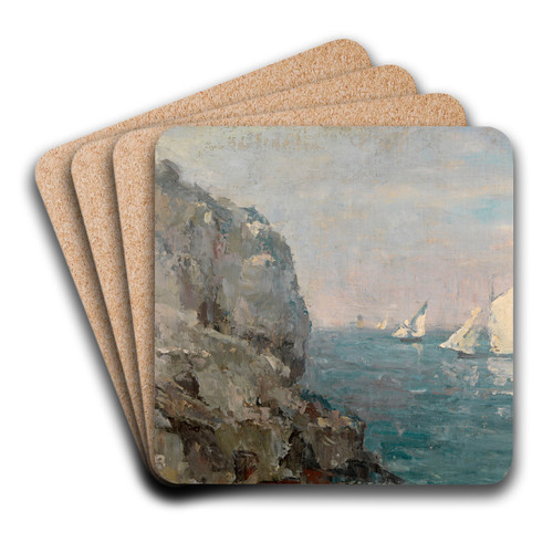 The Cliff by Pericles Pantazis Art Drink Coaster set