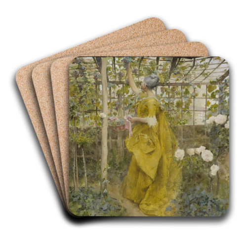 The Vine by Carl Larsson Art Drink Coaster set