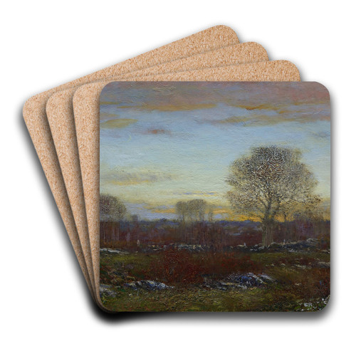 Twilight by Dwight W. Tryon Art Drink Coaster set