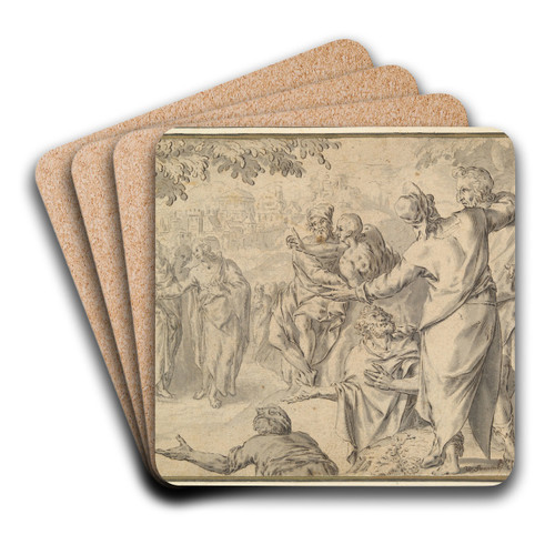 The preaching of St. John theBaptist by Willem Swanenburg Art Drink Coaster set The preaching of St. John theBaptist by Willem Swanenburg Art Drink Coaster set