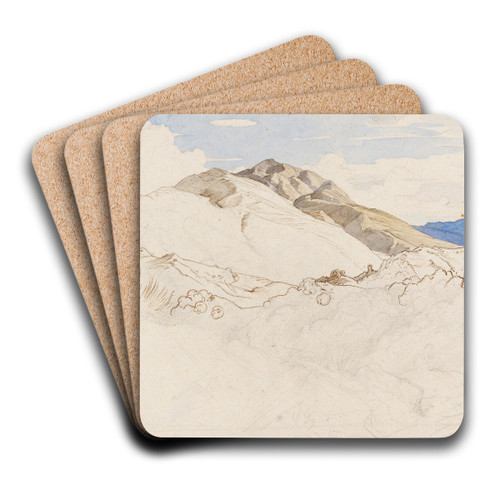 Kastanienwald vor dem Monte Serone, Olevano by Victor Paul Mohn Art Drink Coaster set