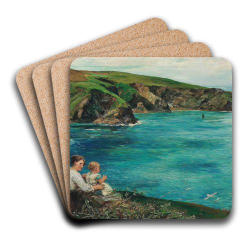 The Fisherman's Family by John Robertson Reid Art Drink Coaster set The Fisherman's Family by John Robertson Reid Art Drink Coaster set