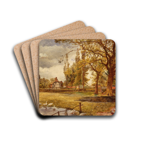 At Hale, Lancashire by William Davis Drink Coasters - set of 4