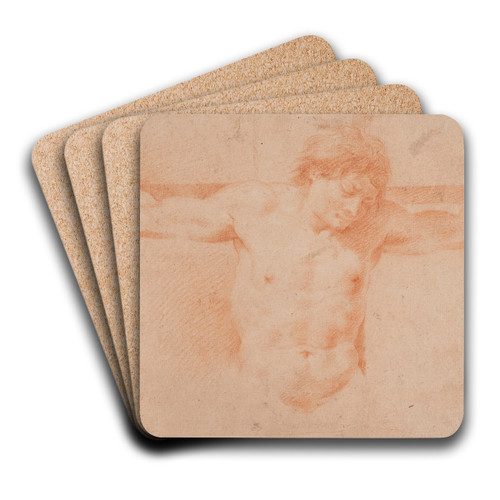 Korsfstet rver by Hendrik Krock Art Drink Coaster set