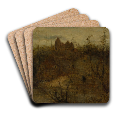 The enchanted castle by Matthijs Maris Art Drink Coaster set