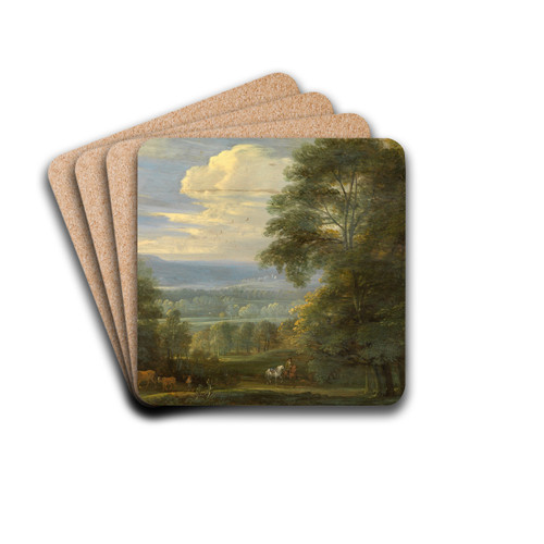 Landscape by Jacques d'Arthois Drink Coasters - set of 4