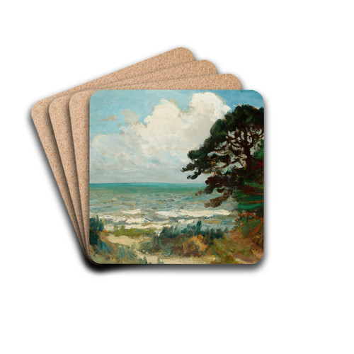 Sea at Poga V by Leon Wyczkowski Drink Coasters - set of 4
