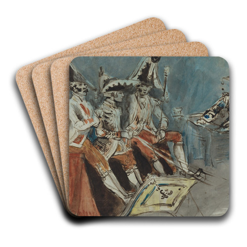 Coachmen by Constantin Guys Art Drink Coaster set