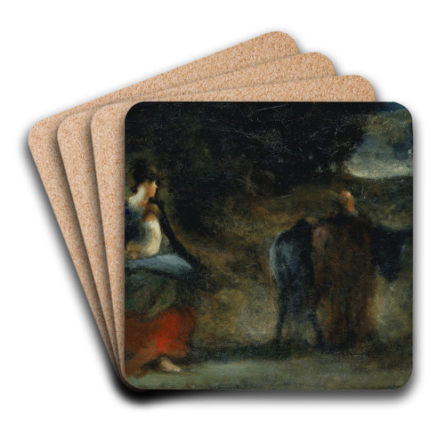 Flight into Egypt by Robert Loftin Newman Art Drink Coaster set