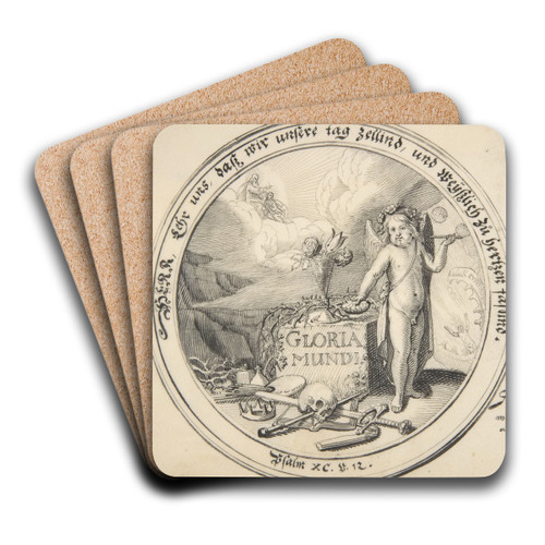 Allegory of the Transience of Life by Conrad Meyer Art Drink Coaster set