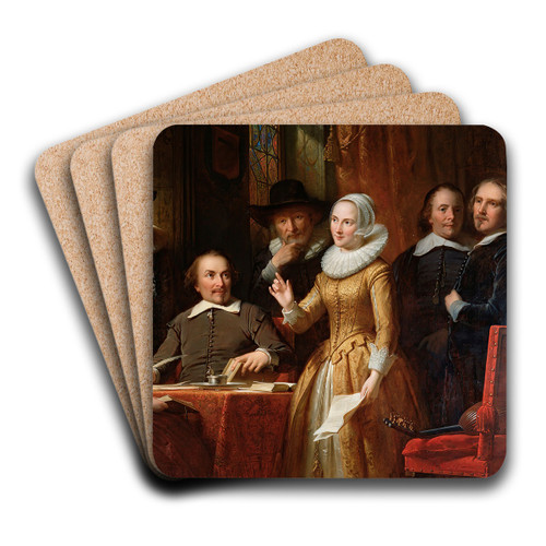 De Muiderkring by Jan Adam Kruseman Art Drink Coaster set