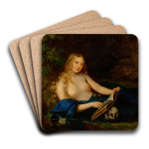 Reclining Magdalene by Alexander Clarot Art Drink Coaster set