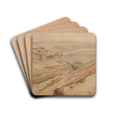 Jerusalem by Edward Lear Drink Coasters - set of 4 Jerusalem by Edward Lear Drink Coasters - set of 4