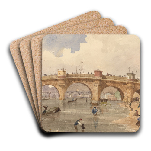 The Pont Neuf by William Henry Lake Price Art Drink Coaster set