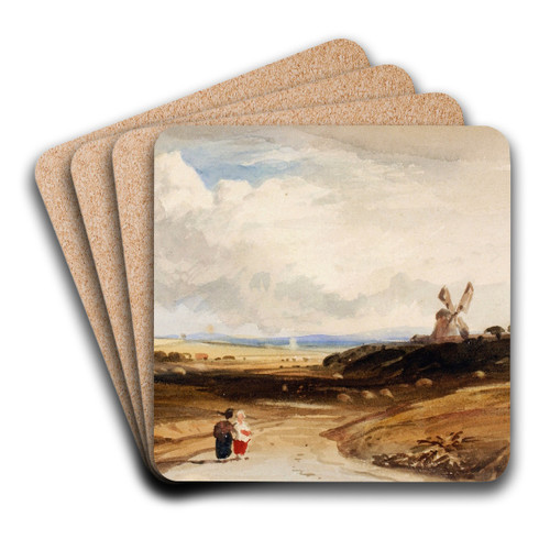 Small Landscape (Dutch) by John Varley Art Drink Coaster set