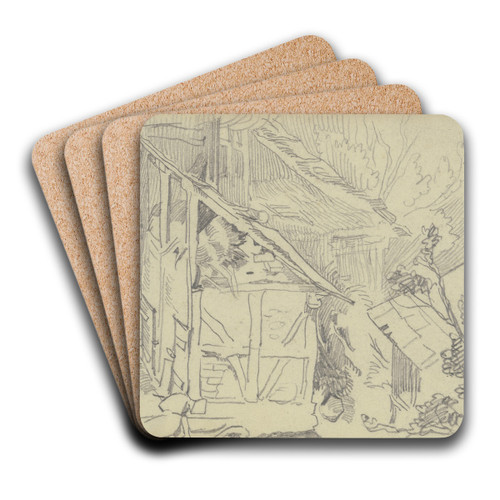 Lthorst by Wilhelm Busch Art Drink Coaster set