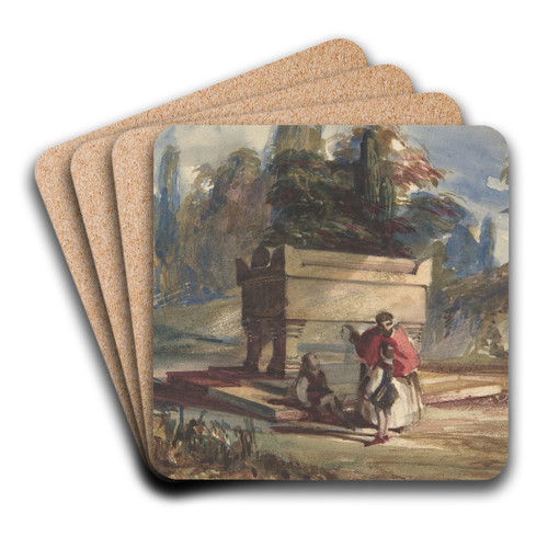Oriental Scene by William James Mller Art Drink Coaster set