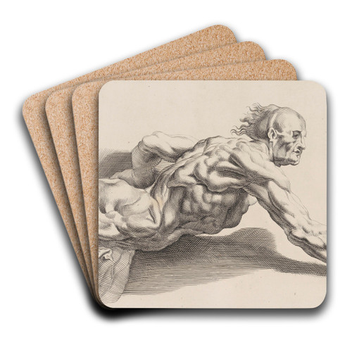 Nude Study by Peter Paul Rubens Art Drink Coaster set
