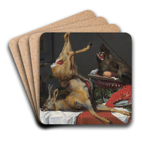 Still Life with a Dead Stag by Frans Snyders Art Drink Coaster set
