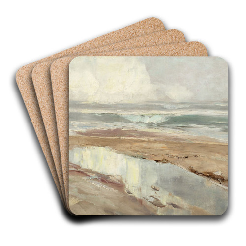 Strandlandschaft (Swinemnde) by Karl Hagemeister Art Drink Coaster set