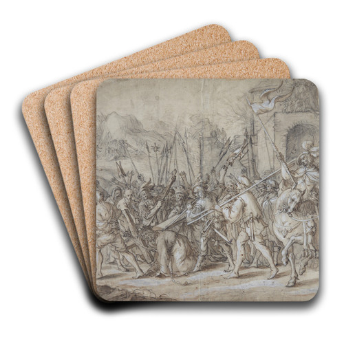 Korstog by Gerard van Honthorst Art Drink Coaster set