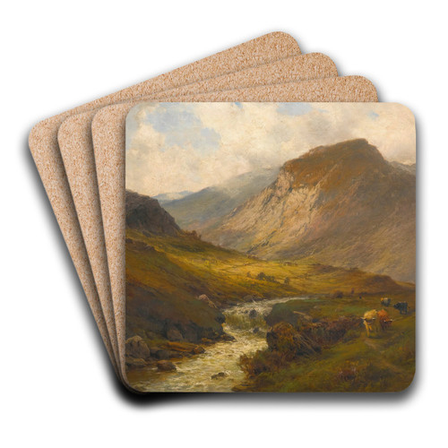 The Na-Garr Valley by Alfred de Branski Art Drink Coaster set